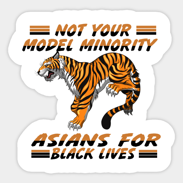 Asians For Black Lives Matter Sticker by CloudyStars